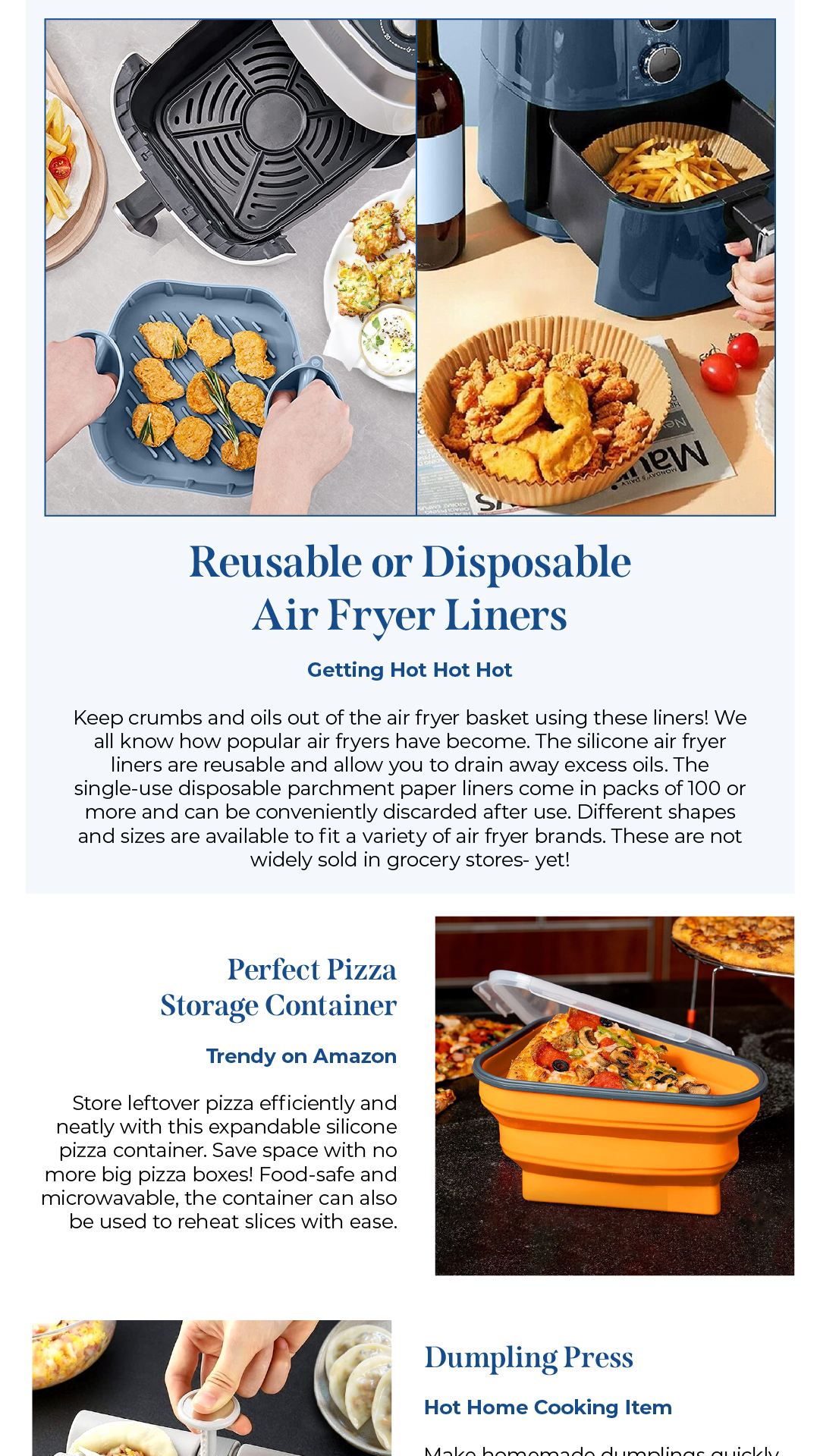 Disposable Air Fryer Liners - Epoca International