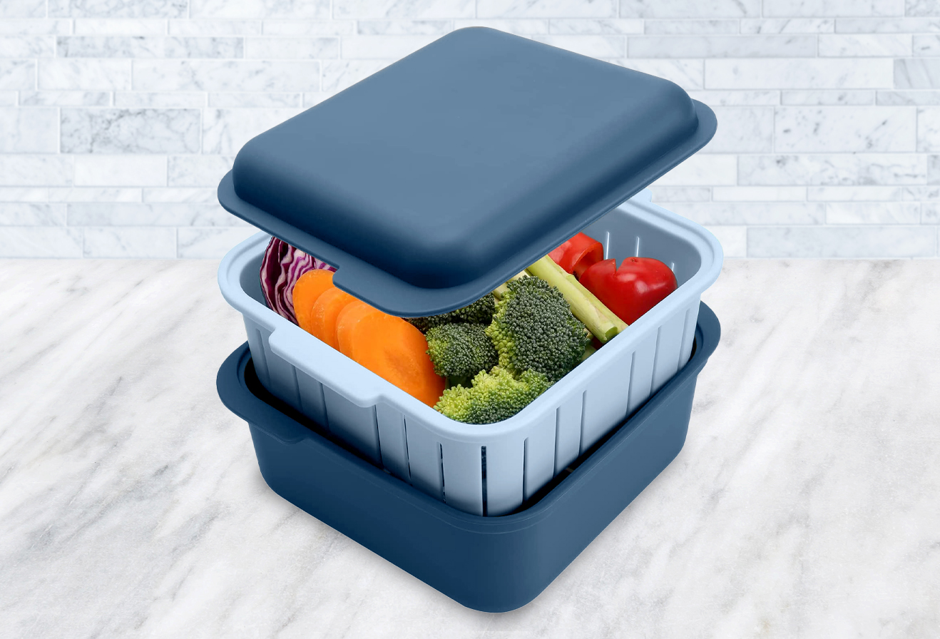 Silicone Microwave Steamer with Removable Basket Epoca International